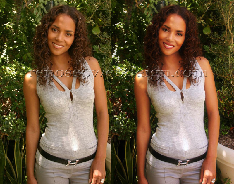 halle berry after retouching