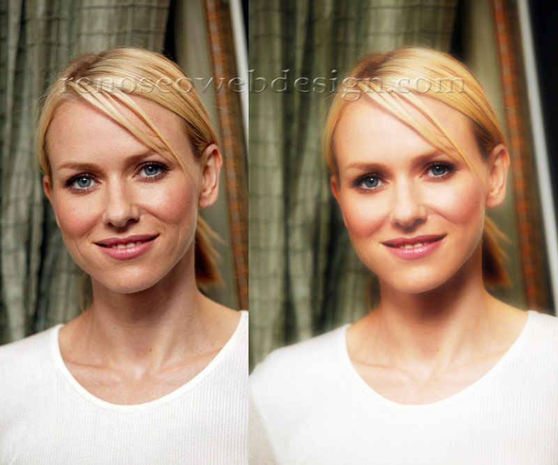 Beautiful Naomi after retouching
