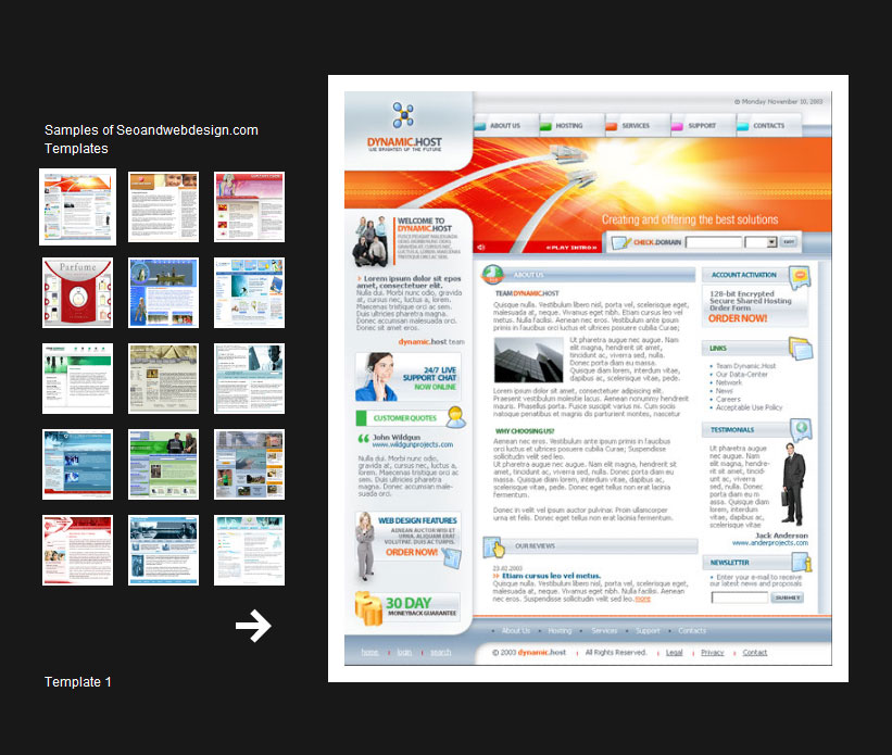 html templates