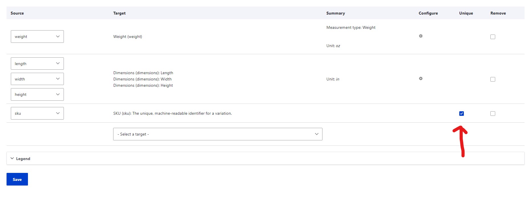 feeds commerce drupal mapping